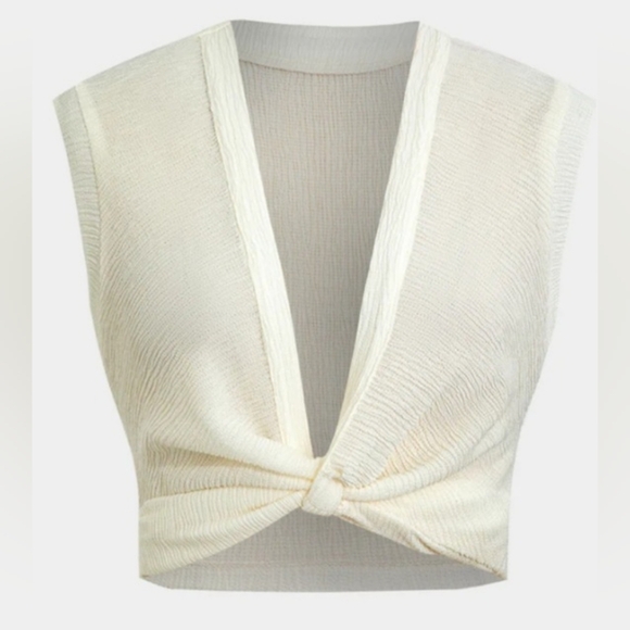 MICAS Twist Knot V-Neck Tank Top. Size M NWT - Picture 1 of 3